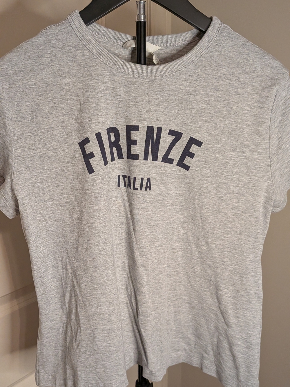 H&M Light Gray Tee with Dark Gray Logo